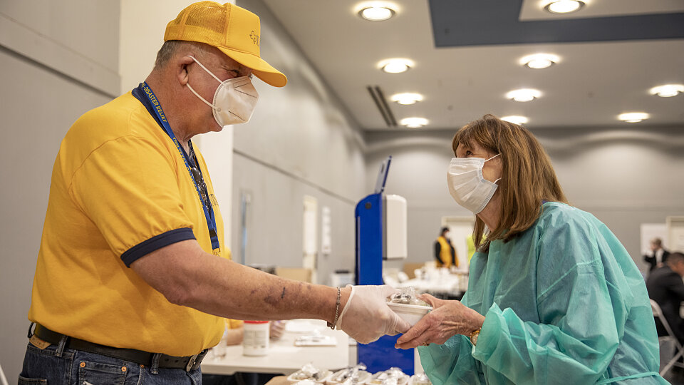 tbm disaster relief feeding doctors covid 19 vaccine