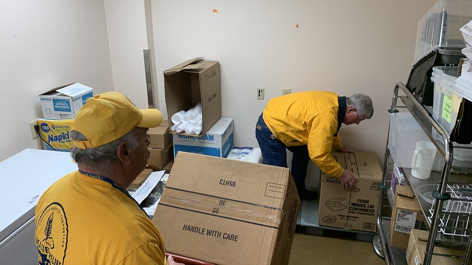 tbm disaster relief volunteers prepare to serve