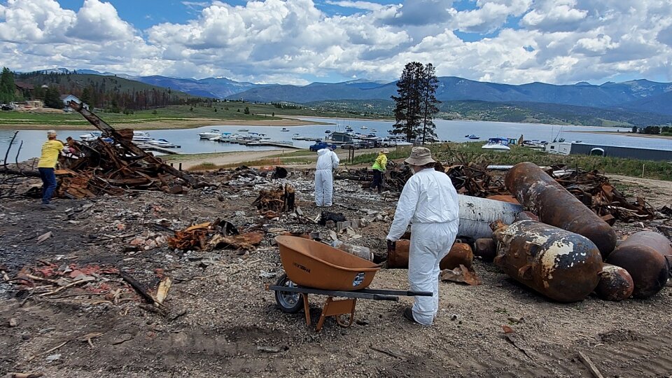 tbm volunteers work days on end after colorado wildfires