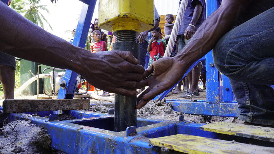 with prayer and determination tbm drilled a water well